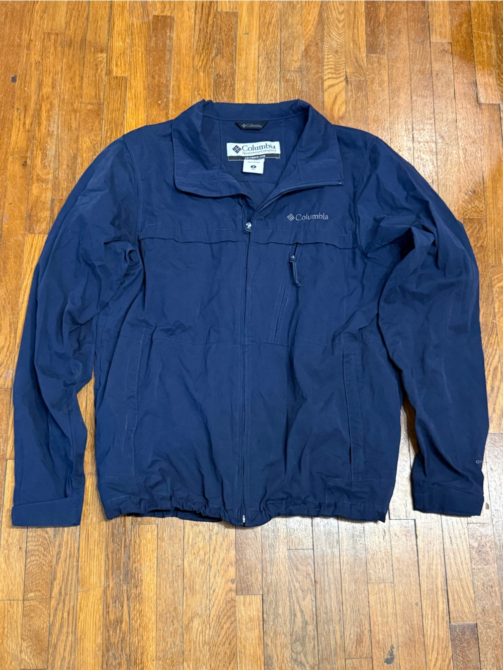 Columbia Men's Navy Lightweight Full-Zip Shirt Jacket